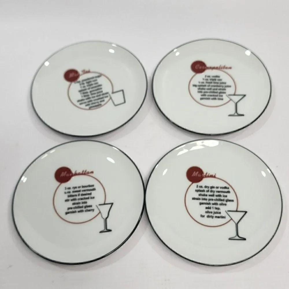 Set of 8 - Pottery Barn Retro Bar Cocktail Lingo Recipes‎ 4.25
